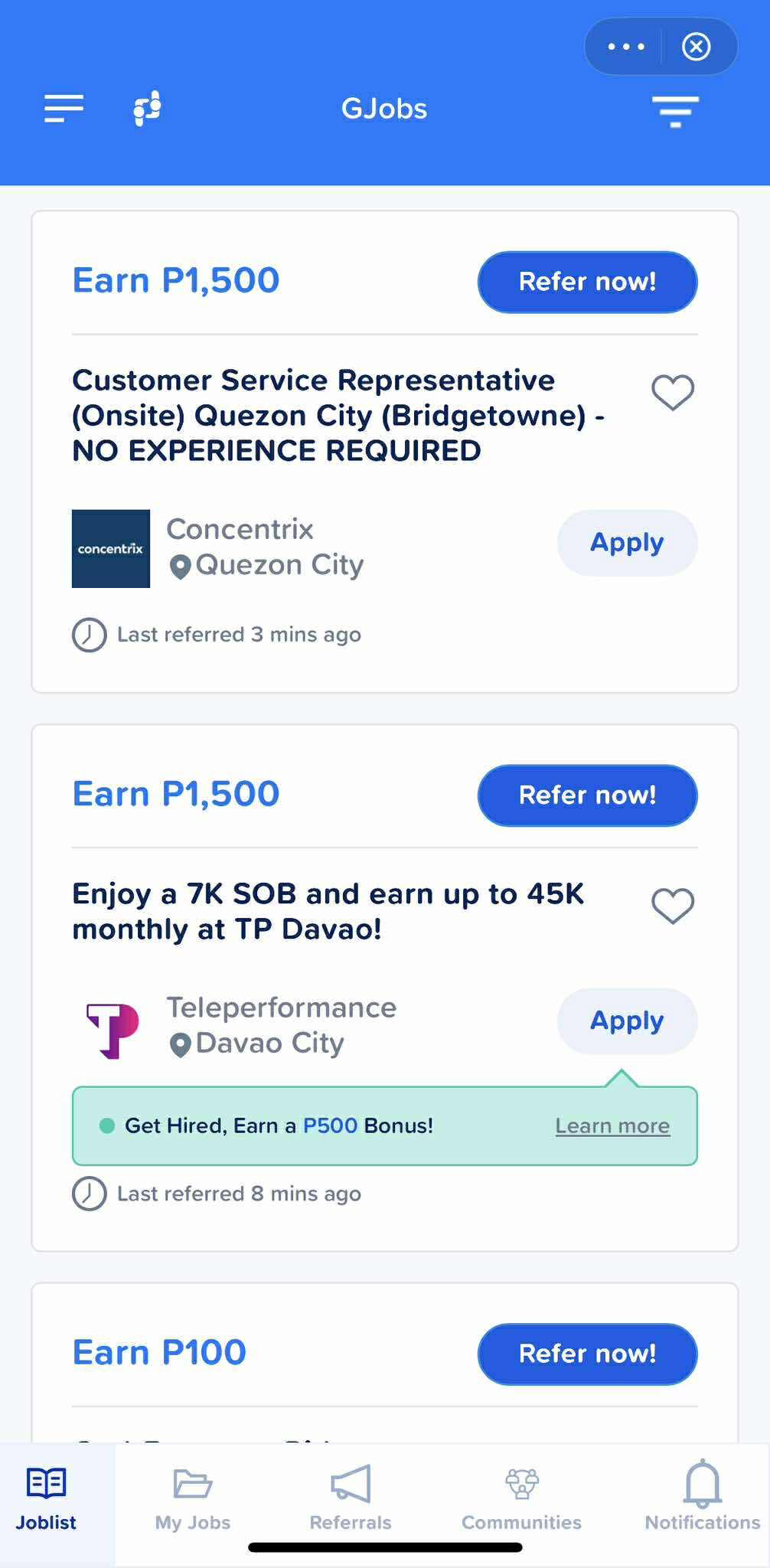 Browse job opportunities by industry including BPO, Sales/Marketing, and more GJobs Job Listings